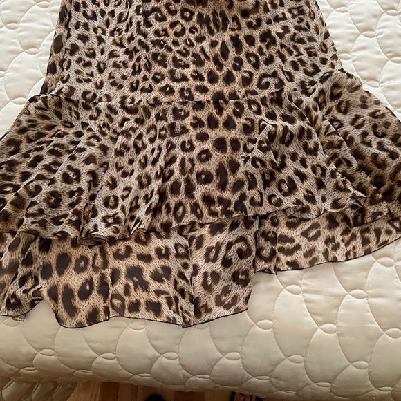 Moschino Animal Print Silk Dress - Picture 6 of 12